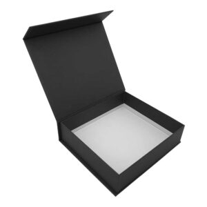 Black Packaging Box with Magnetic Flap - Image 2