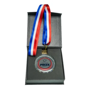 Glass Medals with Ribbon and Box - Image 4