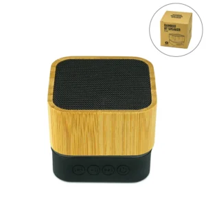 Cube Bamboo Bluetooth Speakers V5.0