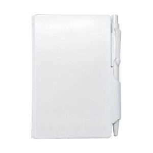 PVC Hard Cover Notepad with Pen - Image 1