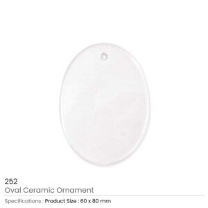Oval Ceramic Ornaments - Image 3