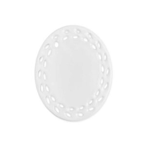 Oval Doily Ceramic Ornaments - Image 1