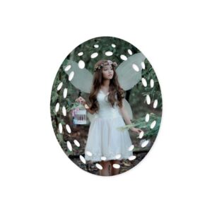 Oval Doily Ceramic Ornaments - Image 2