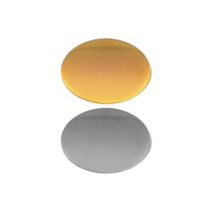 Oval Flat Metal Badges