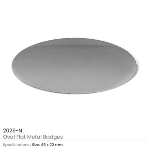 Oval Flat Metal Badges - Image 3