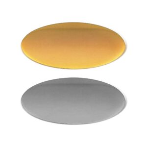 Oval Flat Metal Badges