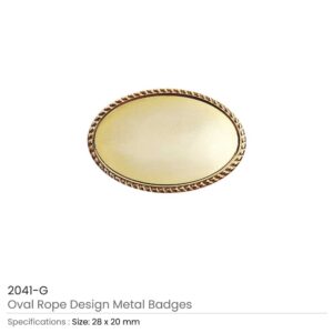 Oval Rope Design Logo Badges - Image 3
