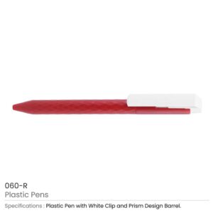 Prism Design Plastic Pens - Image 4