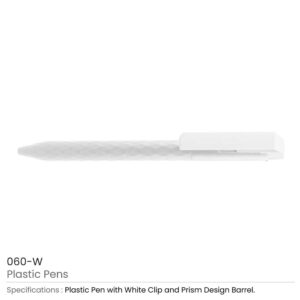 Prism Design Plastic Pens - Image 3