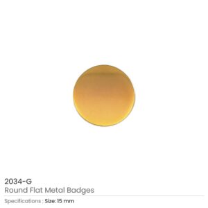 Round Flat Metal Badges - Image 4