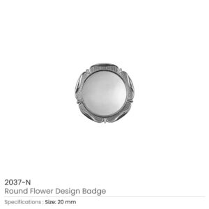 Round Flower Design Logo Badges - Image 4