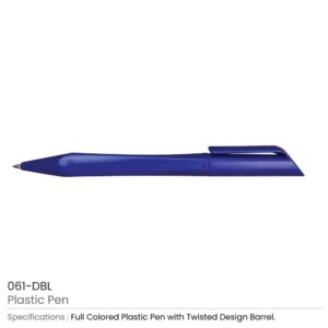Twisted Design Plastic Pens - Image 9