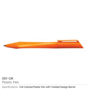 Twisted Design Plastic Pens - Image 7