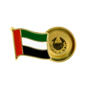UAE Flag Design Badges with Magnet Attachment