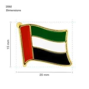 UAE Flag Design Badges with Magnet Attachment - Image 8