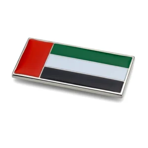 UAE Flag Metal Badges Rectangle with Magnet Attachment - Image 5