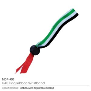 UAE Flag Ribbon Wristbands - Image 3