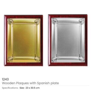 Wooden Plaques with Spanish Plate - Image 5