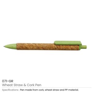 Wheat Straw and Cork Pens - Image 4