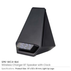 Wireless Charger BT Speaker with Clock - Image 3