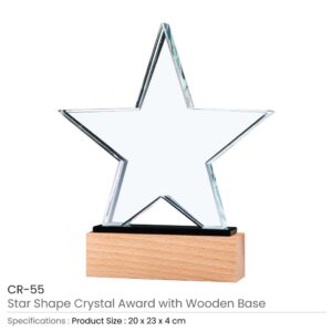 Star Shaped Crystal Awards - Image 3