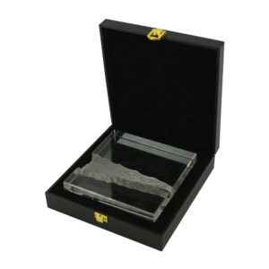 Square Crystal Awards in Hardboard Box - Image 4