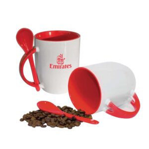 Ceramic Mugs with Spoon - Image 14