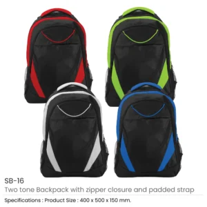 Two-toned Backpacks 600D Polyester Material - Image 3