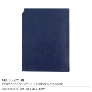 Soft PU Leather A5 Notebooks with Ribbon Bookmark - Image 4