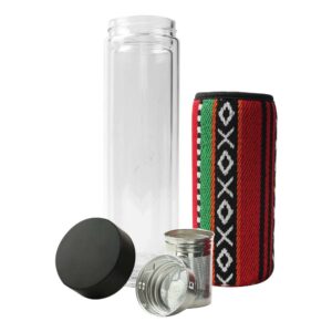 Double Wall Glass Bottles with SADU Sleeve 500ml - Image 4