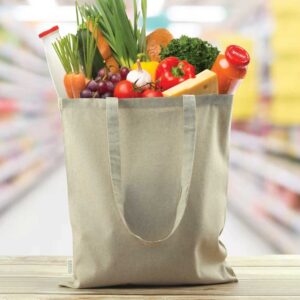 Cotton Shopping Bags with Long Handles 145GSM - Image 4