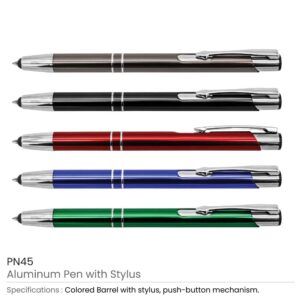 Aluminum Pens with Stylus - Image 3
