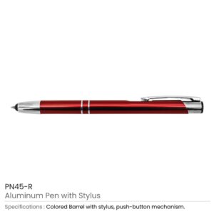 Aluminum Pens with Stylus - Image 4