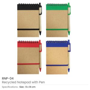 Recycled Notepads with Pen - Image 8