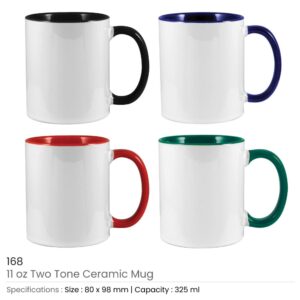 Two Tone Ceramic Mugs - Image 3