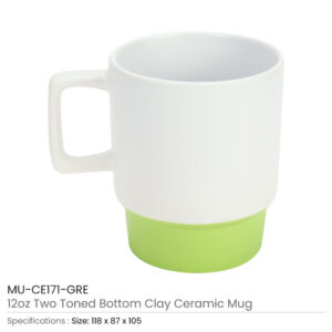 Ceramic Mugs with Bottom Clay in 12 Oz, Matte Finish - Image 10