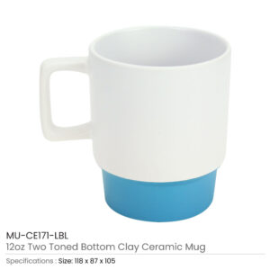 Ceramic Mugs with Bottom Clay in 12 Oz, Matte Finish - Image 8