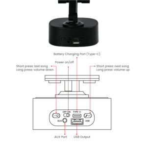 Wireless Fast Charger 15W with BT Speaker and RGB LED Logo - Image 11