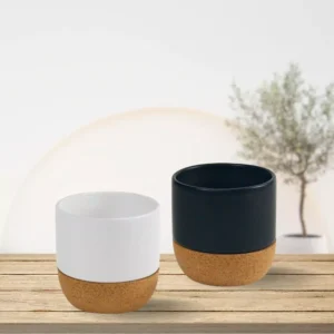 Ceramic Cup with Cork Base 6 oz Matte Finish Ramadan Gifts - Image 5