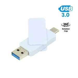 OTG White Swivel USB 64GB V. 3.0 Type C