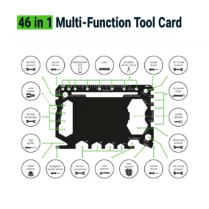 Multi-functional Tool Card in PU Leather Pouch - Image 5
