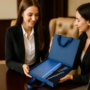 Premium Office Gift Set with Ribbon Handle Box - Image 9