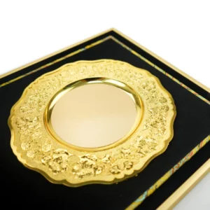Aluminum Award Plaque A3 Size with Stand & Gold Plate in Presentation Box - Image 6