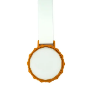 Glass Medals with Metal Frame and 3cm White Ribbon - Image 9