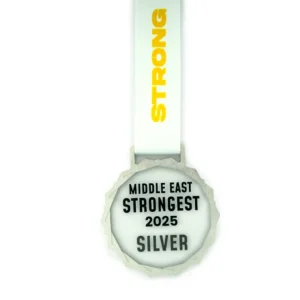 Glass Medals with Metal Frame and 3cm White Ribbon - Image 11