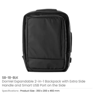 Multipurpose Expandable Travel Backpacks with USB Port - Image 6
