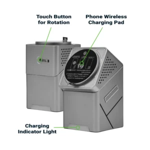 3-in-1 Rotating Wireless Charging Station 15W Fast Charging - Image 9