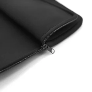 15-Inch Laptop Sleeve, Double Zipper in Black Color - Image 5